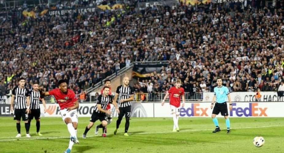 Europa League: Martial Penalty Ends Man Utd's Winless Away Run