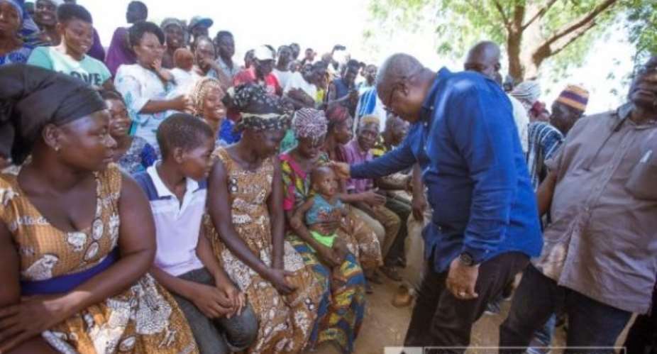 Mahama Sympathizes With Gbedembilisi Flood Victims