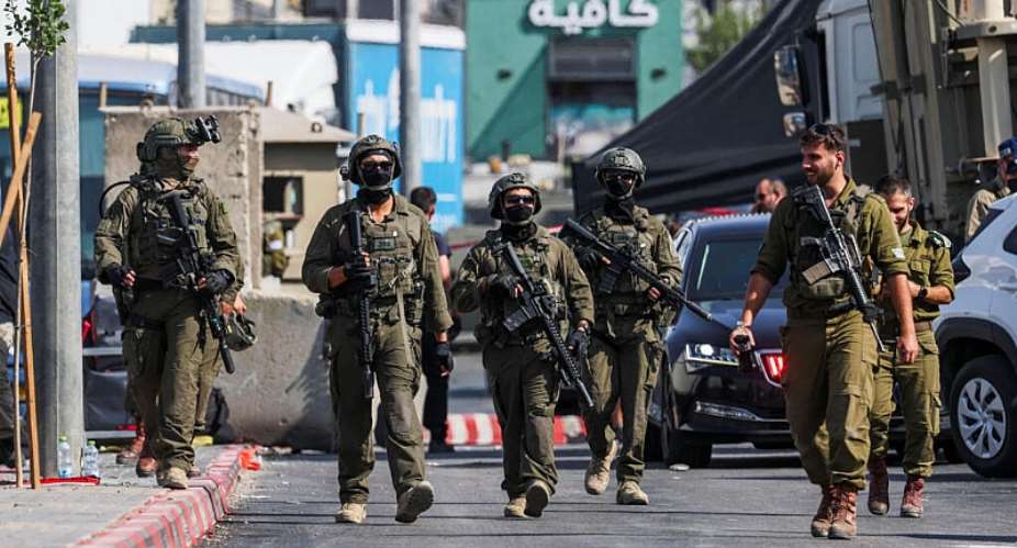 Israeli forces following a shooting in Hebron in the Israeli-occupied West Bank October 23, 2026. -  Ammar Awad, Reuters