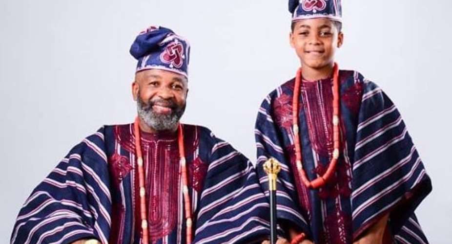 Checkout Stunning Photos of Actor Yemi Solade with Son