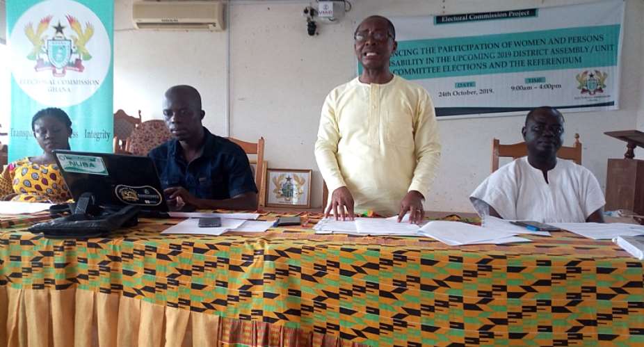 Participation Of Women, PWDS In Upcoming 2019 District Elections, Referendum