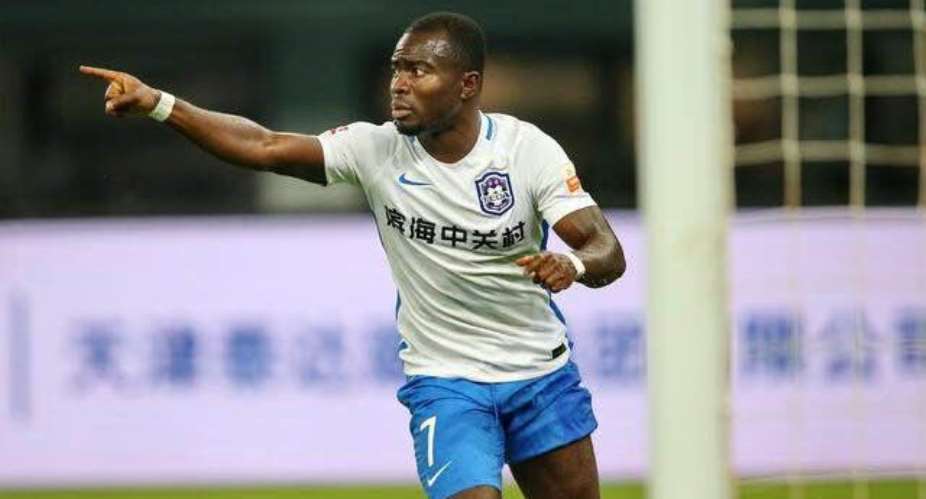 Frank Acheampong Nets Brace To Inspire Tianjin TEDA To Victory Over Dalian Pro