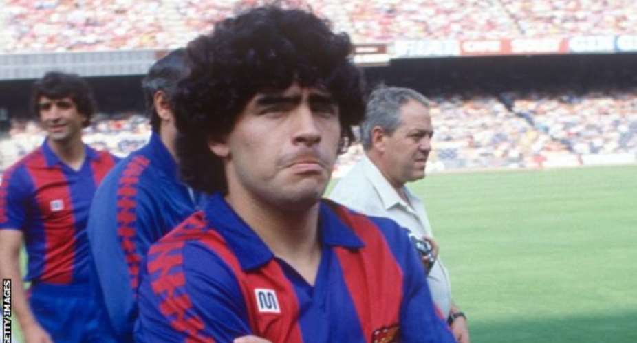 Maradona joined Barcelona from Boca Juniors in 1982
