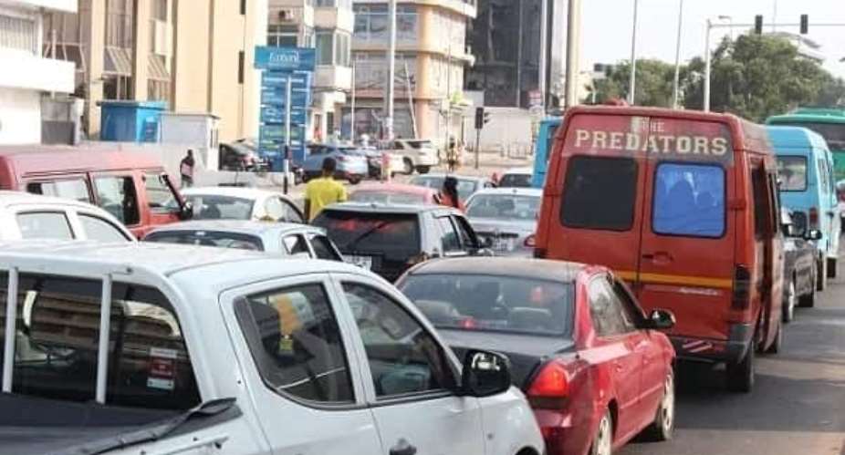 Police deploy officers to control traffic congestion on Spintex road
