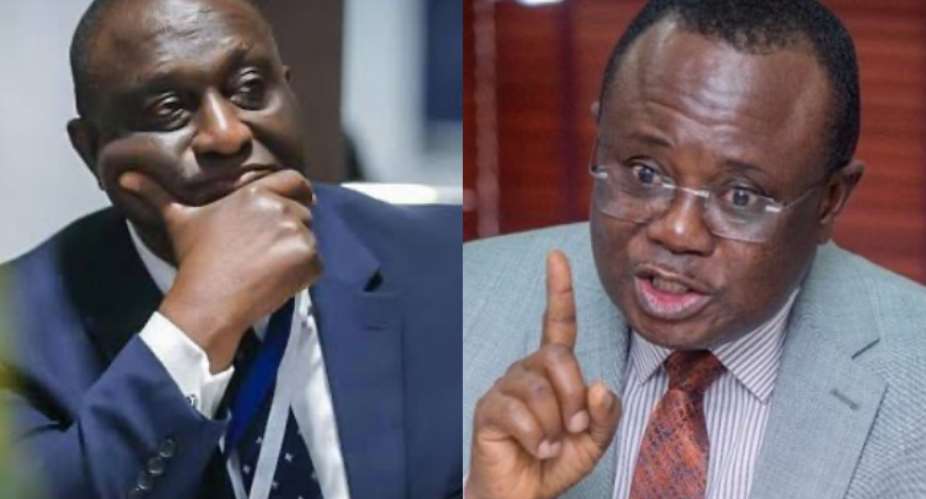 Joseph Osei Owusu left and Alan Kyeremateng