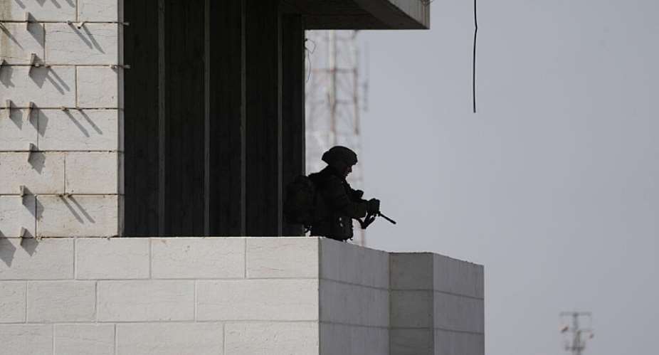 Israeli soldiers take up positions during an army operation in the West Bank city of Hebron on Saturday, October 24, 2026. -  Mahmoud Illean, AP Photo