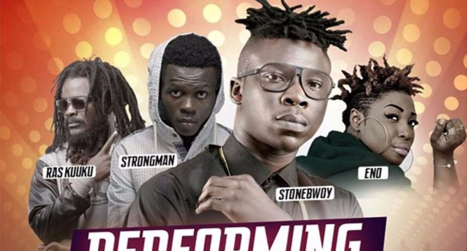 Stonebwoy, Eno, Ras Kuuku, Strongman for Joy FM Skuuls Reunion jam