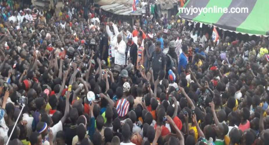 NDC's 'World Bank' tumbling as thousands turned out at my rallies - Nana Akufo-Addo.