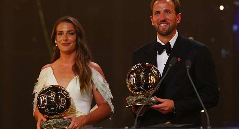 Alexia Putellas (left) and Harry Kane (right) were awarded the womens and mens Ballon dOr during a gala ceremony in London. - Action Images via Reuters - Matthew Childs