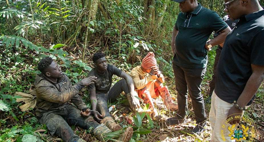 Three illegal miners have been arrested in the Atewa Forest Reserve