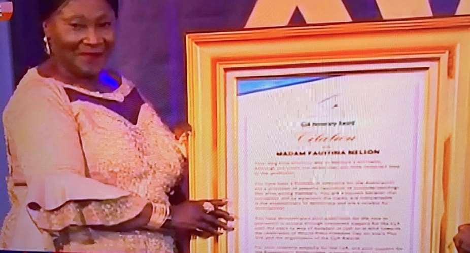 Madam Faustina Nelson honored as Companion of GJA and Friend of Press Freedom