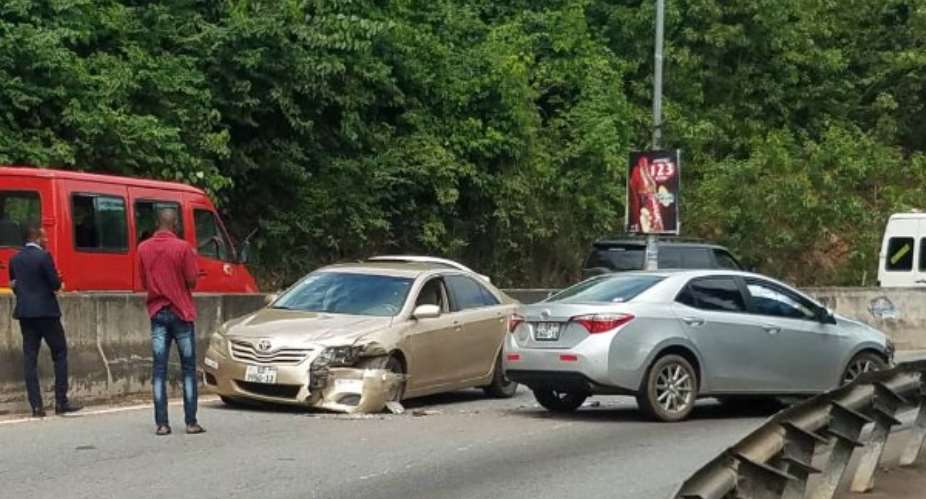 Car Crash On Ayi-Mensah-Aburi Highway