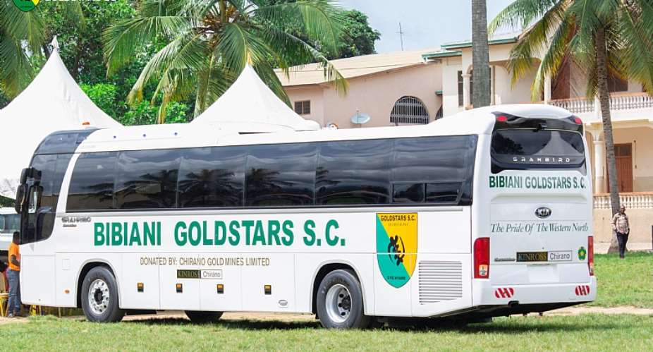 202122 GPL: Bibiani Gold Stars get new bus ahead of new campaign Photos