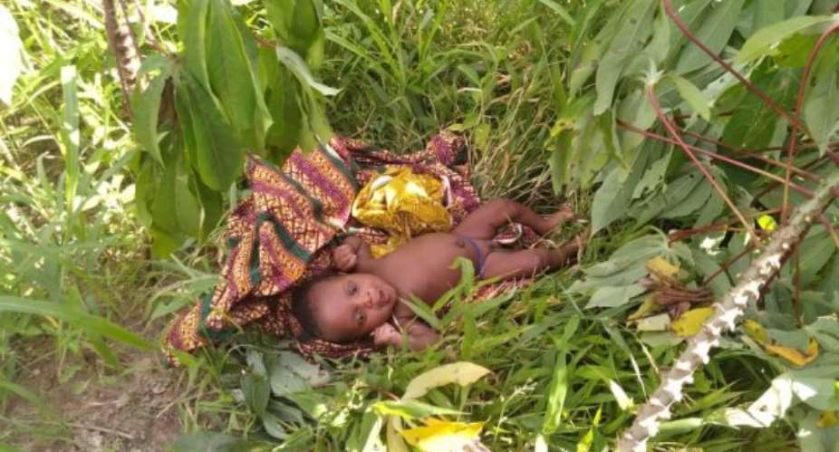 Volta: One month old baby boy abandoned at Akatsi