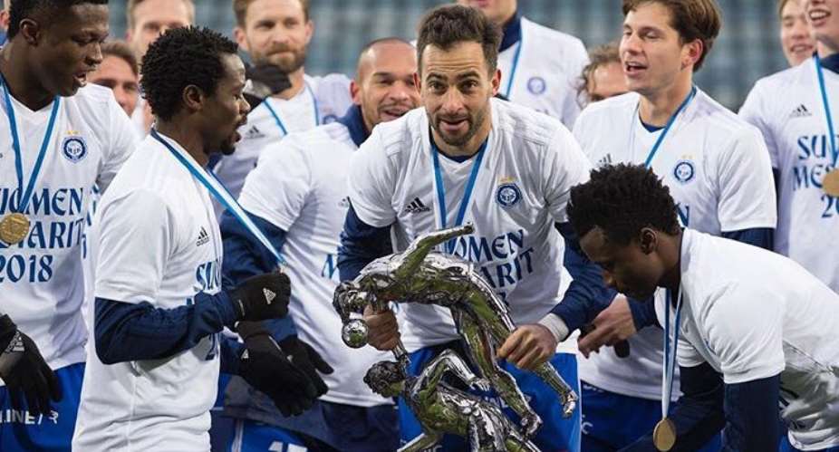 Ghanaian Duo Anthony Annan And Evans Mensah Clinches Finland League With HJK Helsinki