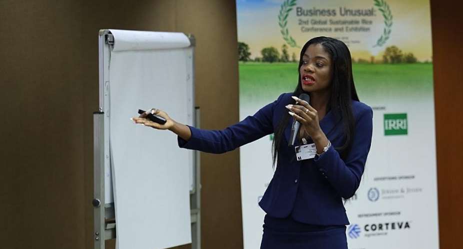 Ghanaian Top Model Prisca Abah Speaks At Sustainable Rice Platform Conference In Thailand