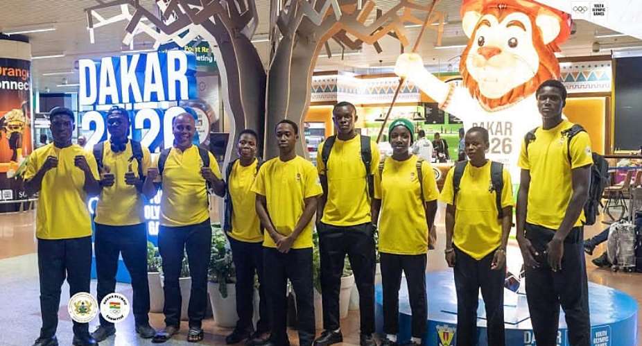 Team Ghana arrives in Dakar for 2026 Youth Olympic Games