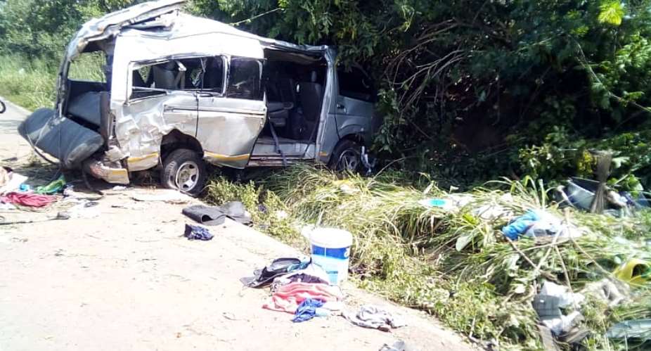 One Dead, 15 Injured In Kintampo-Techiman Highway Car Crash