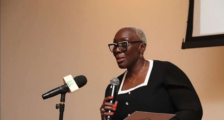 Delivering the keynote address through Mrs. Marietta Brew Appiah-Oppong, Legal Counsel to the Vice President