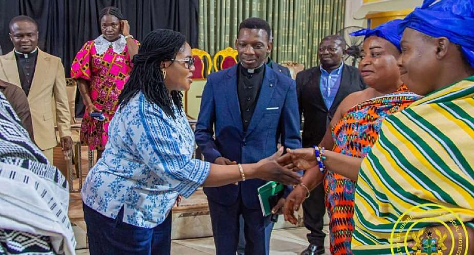 Gender Minister engages Obuasi community on student safety and child protection
