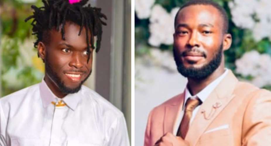 Ghanaian movie producer Kobby Ranaleft and actor Emmanuel Asiamah