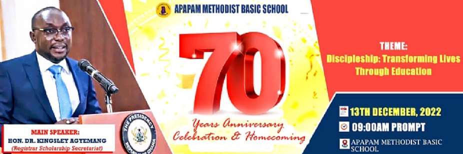 Apapamu Methodist Basic School launches 70th Anniversary Celebration