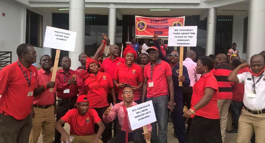 ECG Workers Protest The Removal Of MD