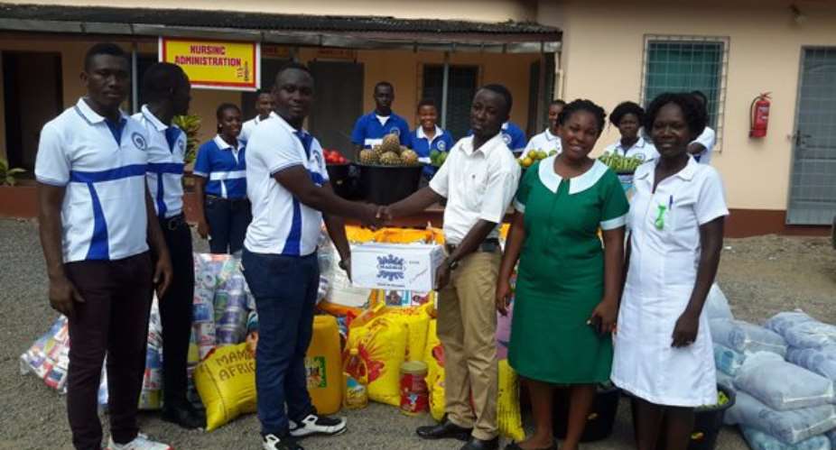 Student nurses support Accra Psychiatric hospital