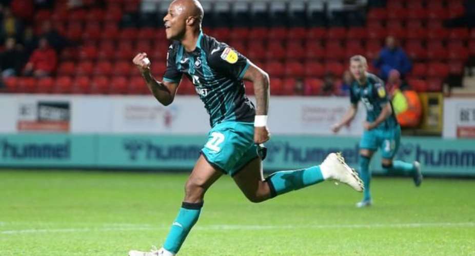 Andre Ayew Scores In Swansea City's Big Win Against Charlton Athletic