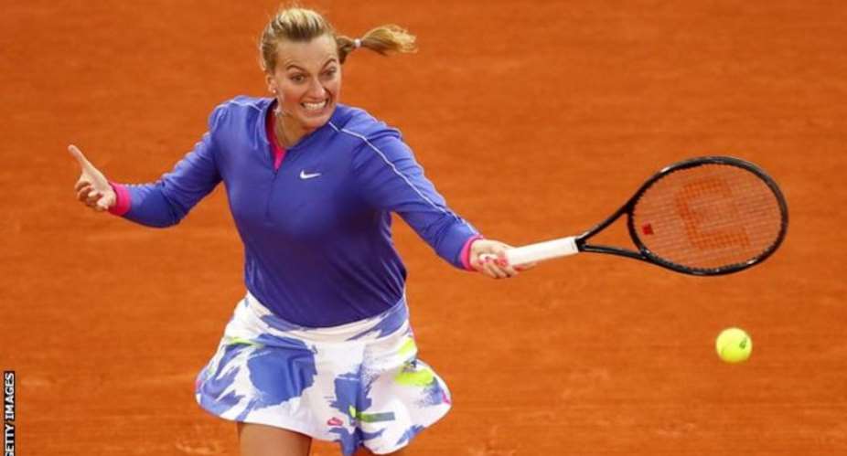 Petra Kvitova's best result at the French Open was reaching the semi-finals in 2012