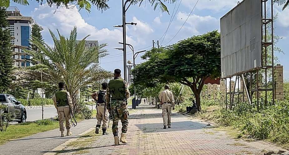 Members of the rebel Tigray Peoples Liberation Front (TPLF) walk along a main road in Mekelle on 23 September 2026. The city is the capital of the Tigray region and an opposition stronghold. -  AFP