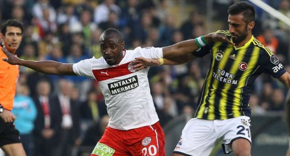 The Nigerian, Isaac Promise l. in the Turkey-Antalyaspor's Team jersey