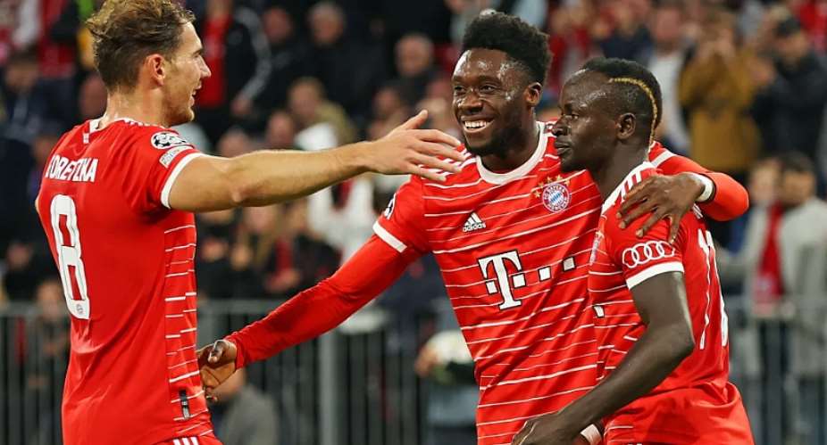 Sadio Mane r. scored one and made another in Bayern Munich's 5-0 win over Viktoria Plzen. -  Getty Images
