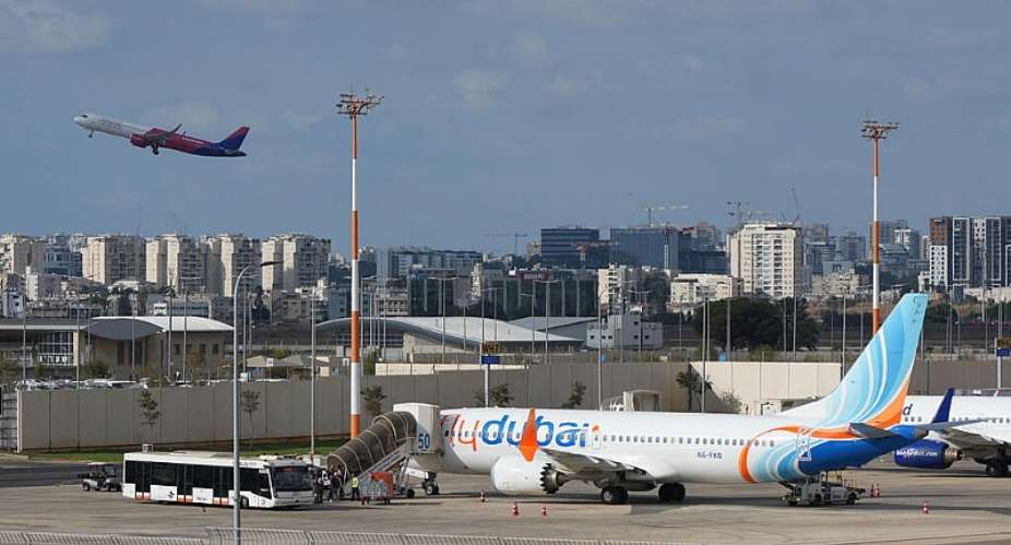 Passengers embark on a FlyDubai aircraft at Ben Gurion International Airport, near Tel Aviv, on September 30, 2026. -  Ariel Schalit, AP