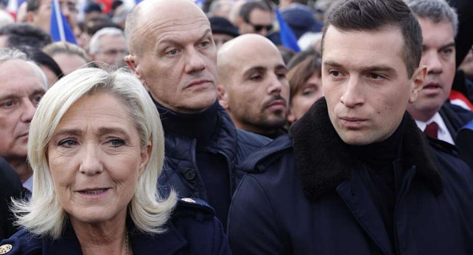 Marine Le Pen has shown her protg Jordan Bardella her full support, so far. -  Geoffroy Van der Hasselt, AFP file photo