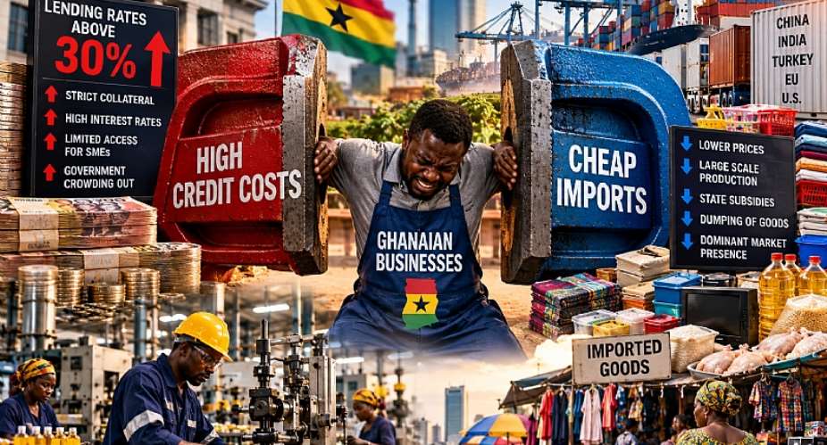 Ghanaian Businesses Are Being Squeezed Between Expensive Credit and Cheap Imports