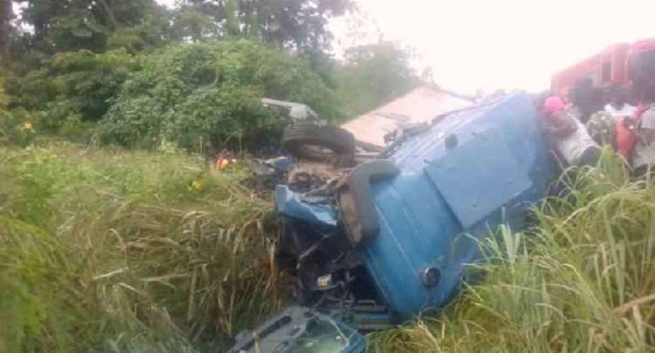 One Killed In Bullion Van, Fuel Tanker Crash At Techiman