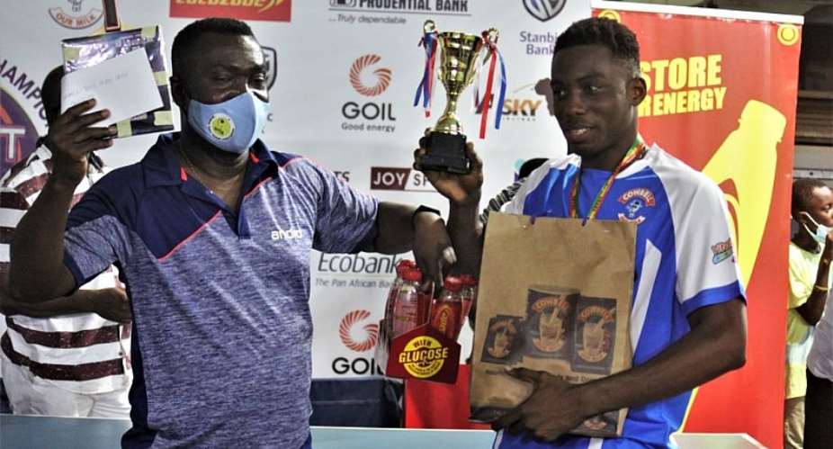 Godwin Alabi wins Ghana Table Tennis Talents hunt Championship
