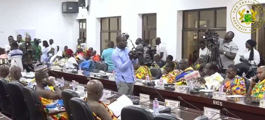 You are custodians of 80 of lands in the country; help me fight galamsey – Akufo-Addo beg Chiefs