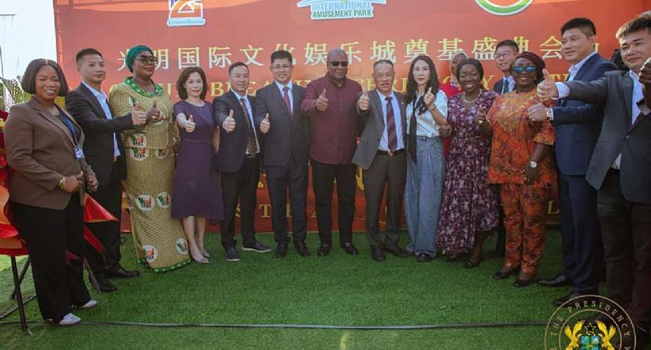 President Mahama Breaks Ground for Bright International Amusement Park — A 24-Hour Economy Hub President Mahama Breaks Ground for Bright International Amusement Park — A 24-Hour Economy Hub