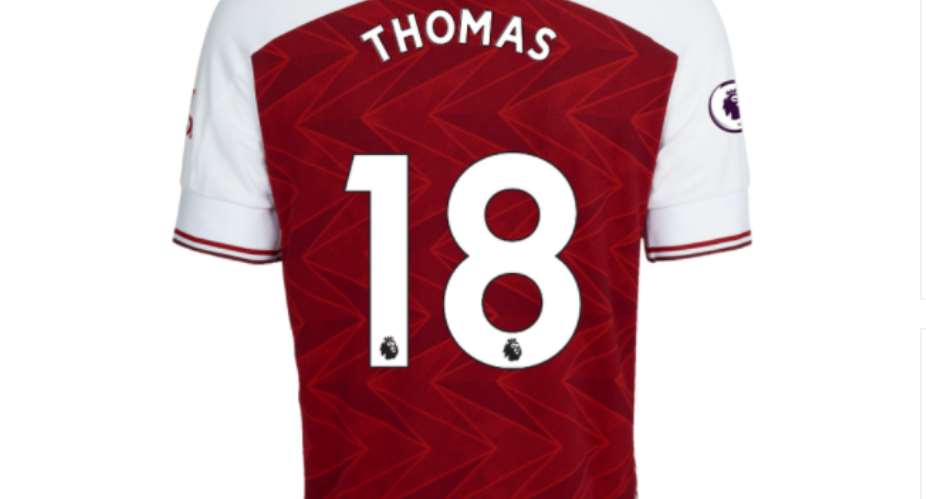 Thomas Partey new jersey at Arsenal
