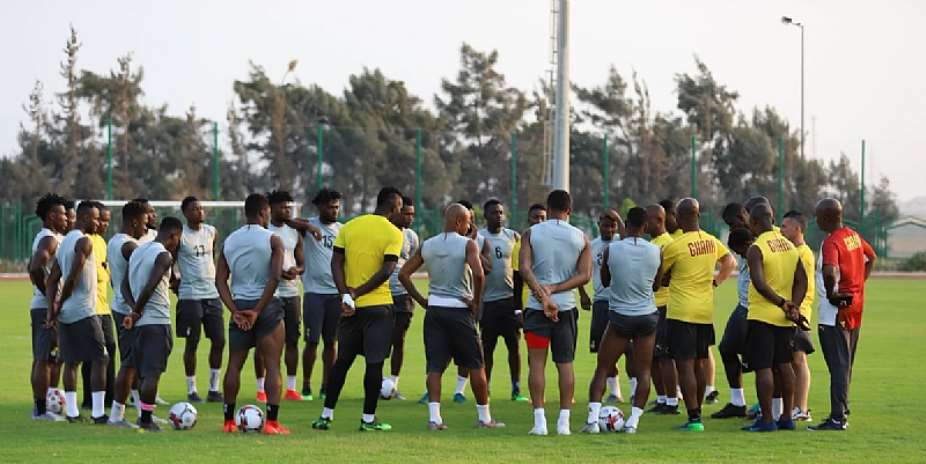 C.K Akonnor Takes Charge Of First Black Stars Training Session