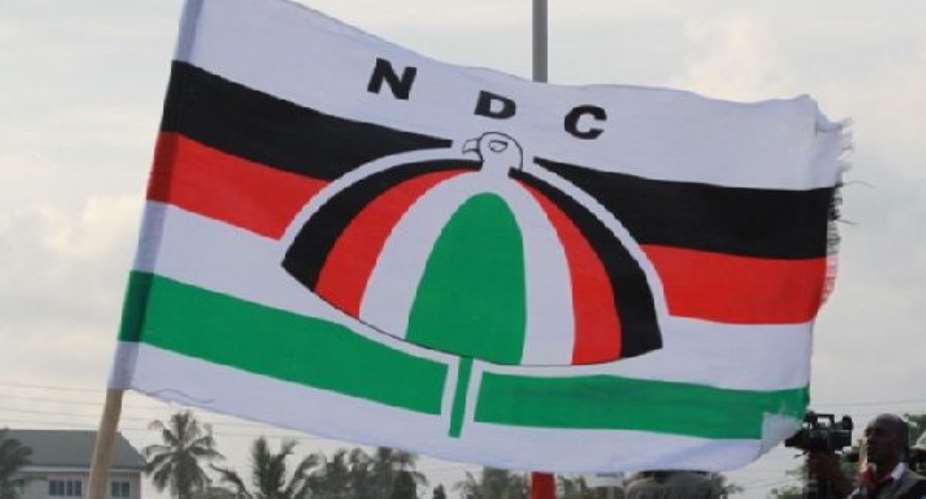 A flag of the National Democratic Congress