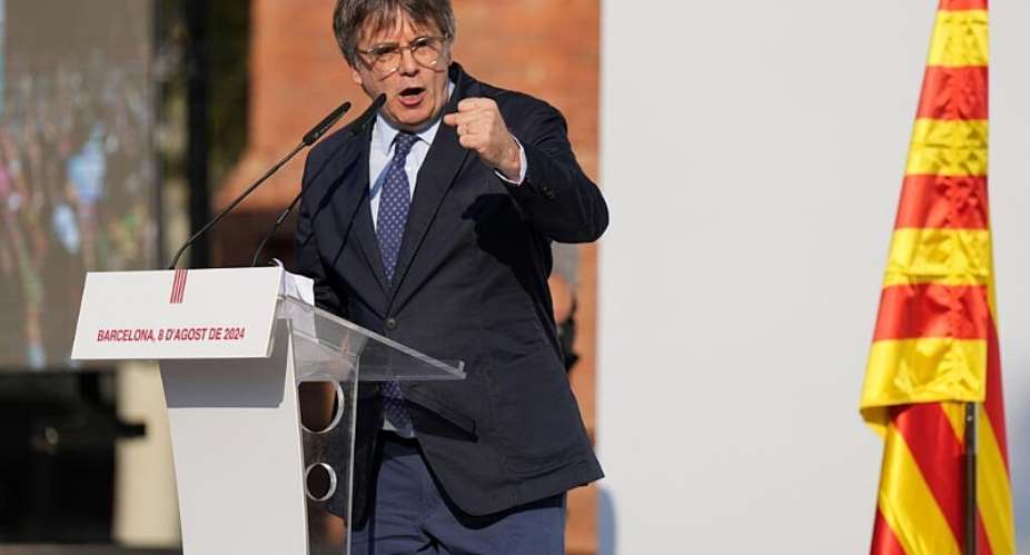 Carles Puigdemont was accused of using public funds to organise the 2017 independence referendum. -  Cesar Manso, AFP