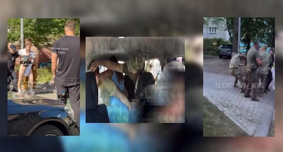 Men forcibly taken away to be drafted into the Ukrainian army in Kyiv, Odessa, and Lviv in 2026. -  Instagram, X