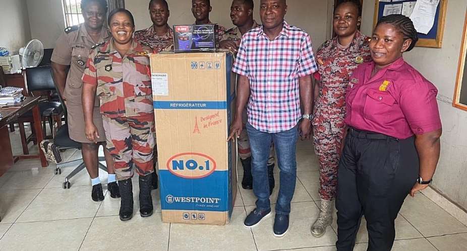 Philanthropist donates refrigerator, voltage regulator to Ho Market Fire Post