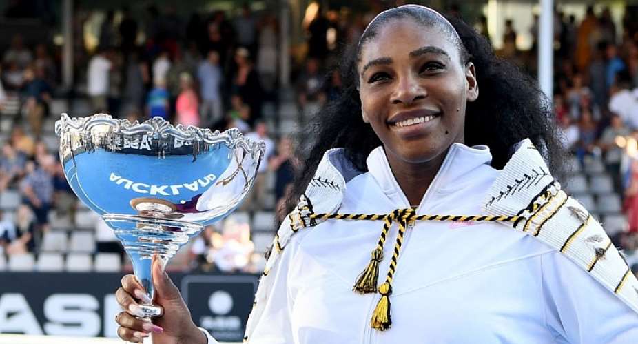 Serena Williams won the women's title at the 2020 Auckland Classic