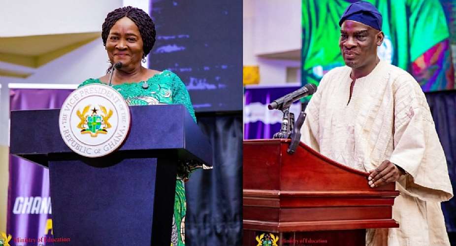 Honorable Haruna Iddrisu and Vice President Professor Naana Jane Opoku Agyemang