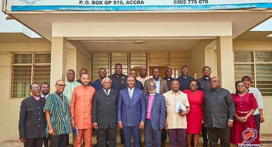 Afenyo-Markin leads NPP MPs to Christian Council over US$1.7 billionGoldBod losses, galamsey and Baffour Awuahs arrest