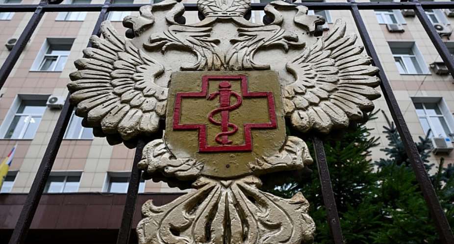 The logo of Rospotrebnadzor, the Russian health and consumer protection surveillance organization, on October 5, 2026 in Moscow. -  Igor Ivanko, AFP